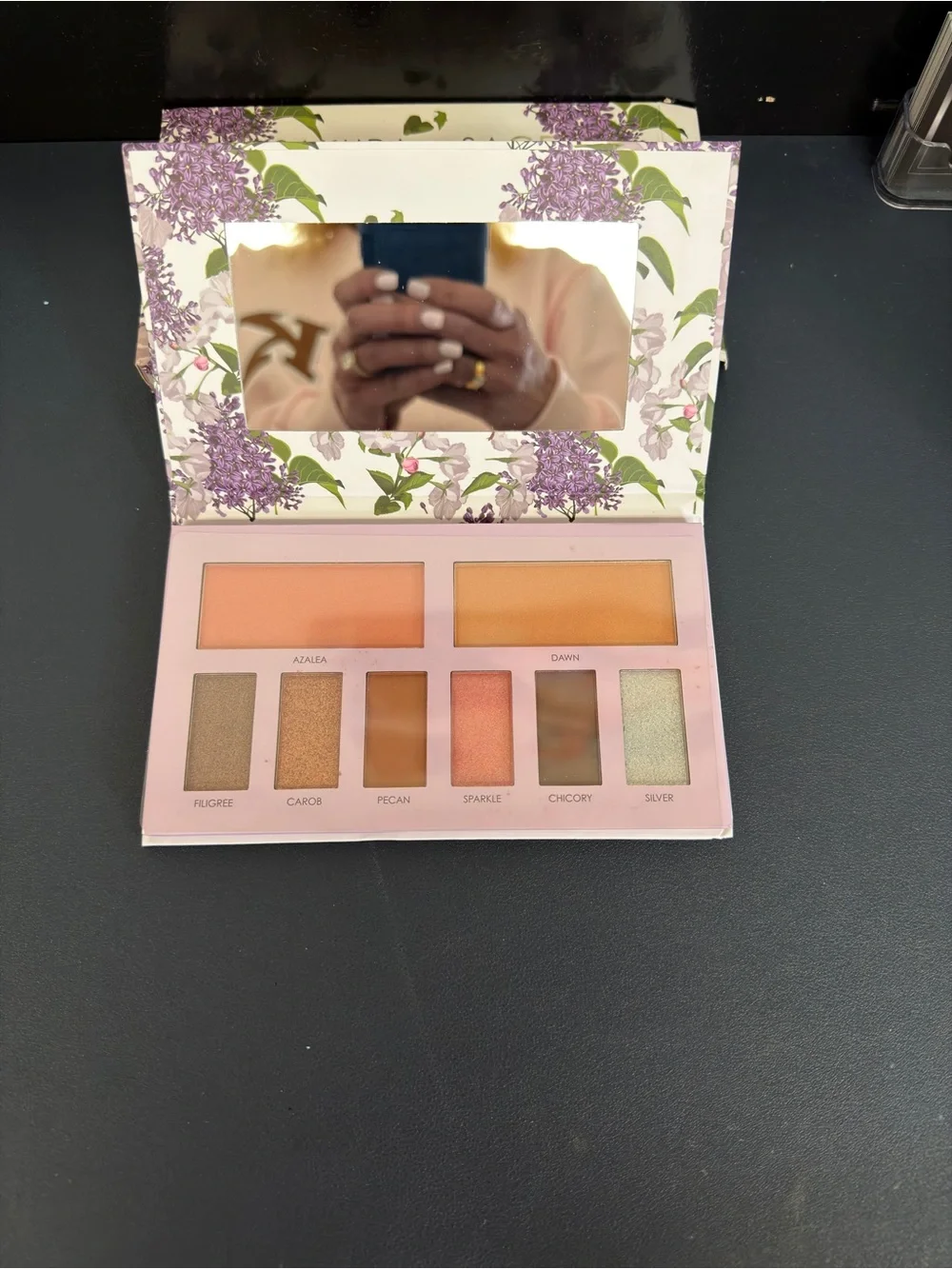Blush & Eyeshadow Palette - Peach & Gold Shades